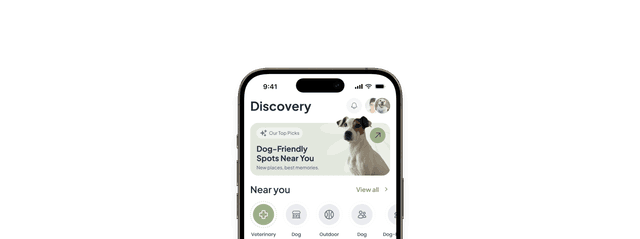 GoFetch app - upcoming events