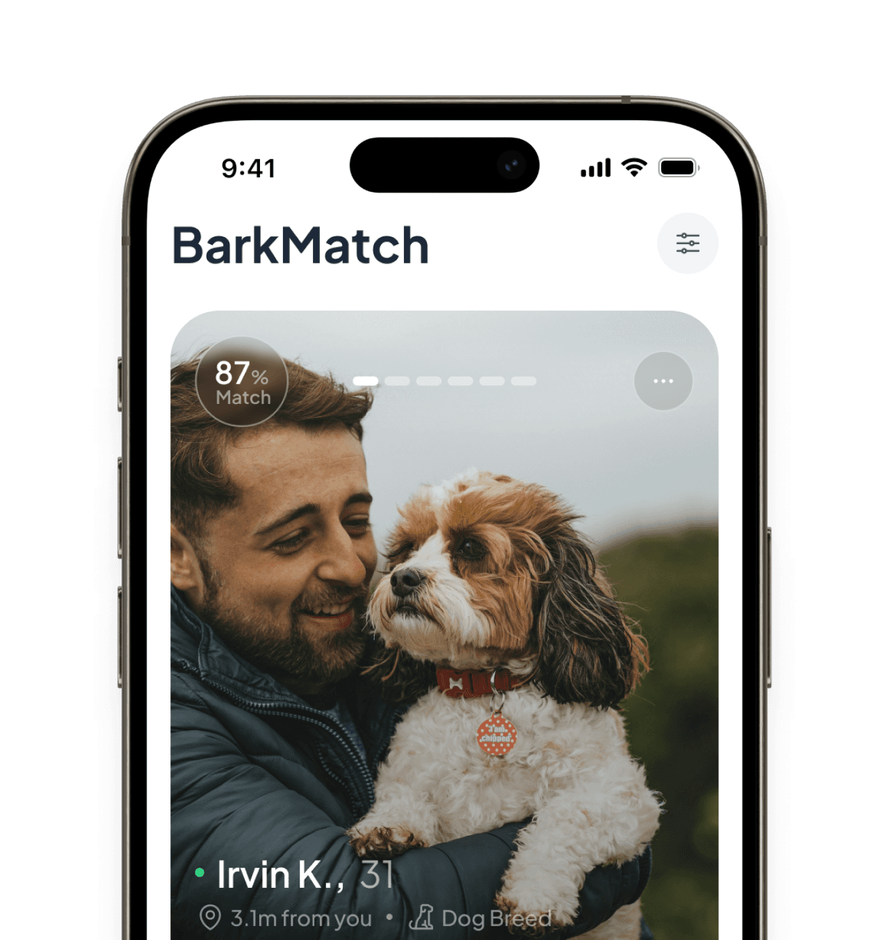 GoFetch BarkMatch phone