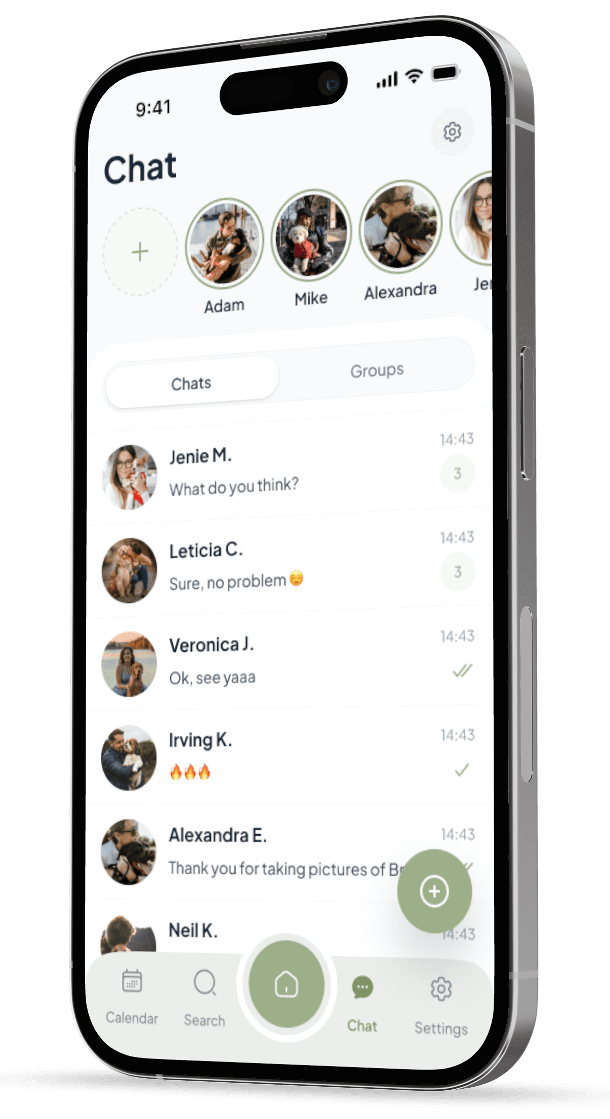 GoFetch Chat screen